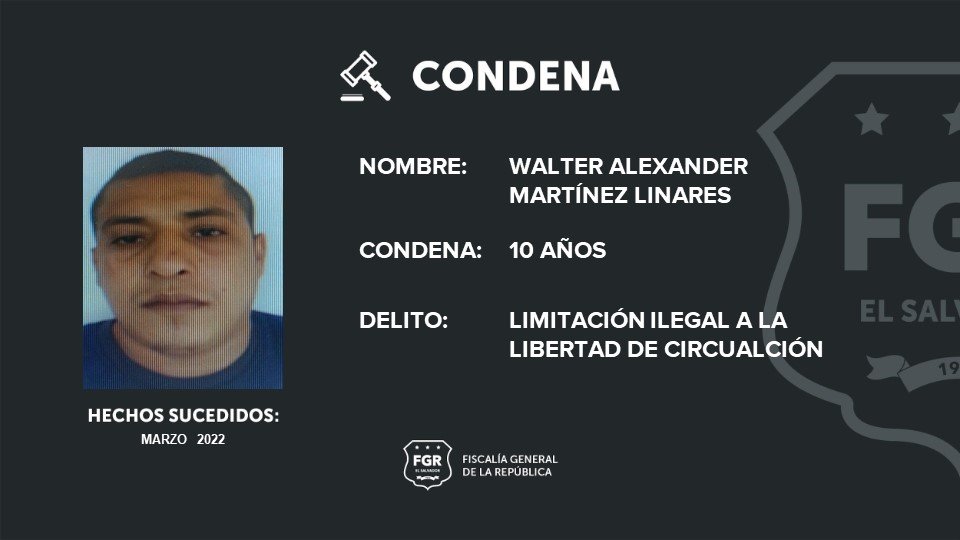 Terroristas de la MS son sentenciados a 10 años de cárcel por limitar la libre circulación. 2 10