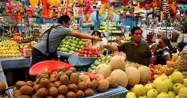 Mercado de frutas y verduras en Mexico 1