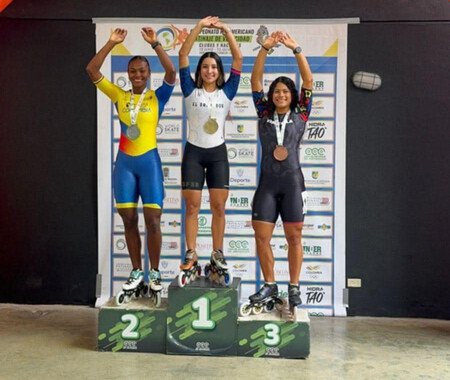 Patinaje Ivonne Nochez oro Panamericano 1