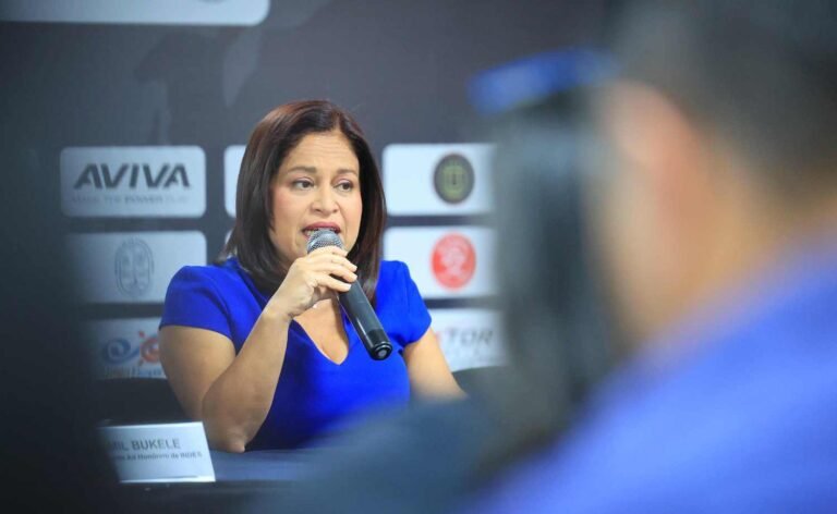 El Salvador será sede del XIII Campeonato Panamericano de Maxibaloncesto 2026. 3 Morena Valdez MITUR Conferencia Campeonato Panamericanos de Maxibaloncesto FIMBA 2026 20112025 03 768x472 1