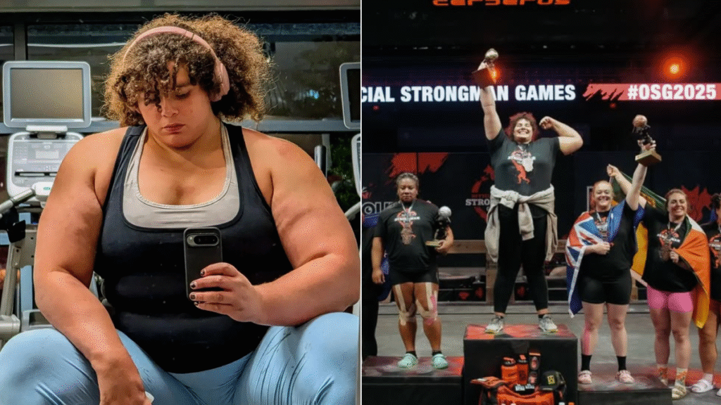 La 'mujer más fuerte del mundo' fue despojada del título luego de que los organizadores descubrieron que había nacido hombre. 1 image 235