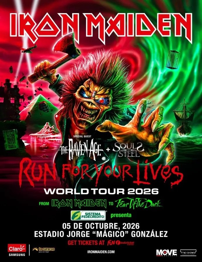 Iron Maiden regresa a El Salvador en 2026 con su tour mundial “Run For Your Lives” 2 img 6317