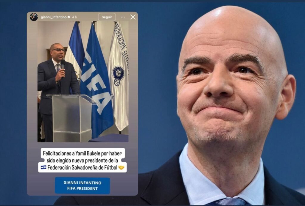 Gianni Infantino presidente de la FIFA reconoce a Yamil Bukele y el fútbol de El Salvador entra en el radar internacional. 1 WhatsApp Image 2026 01 08 at 7.12.56 AM