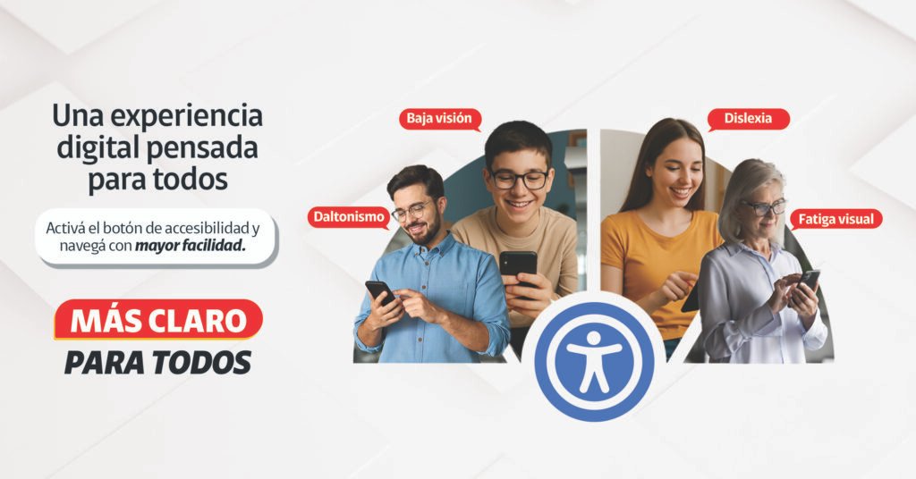 “Mas Claro para todos” la nueva campaña de Claro Centroamérica, presenta nuevas herramientas de accesibilidad digital. 1 F AccesibilidadClaroHorizontal copy