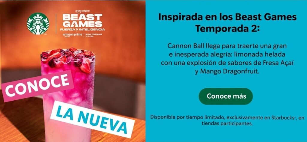 "Cannon Ball": La explosión de sabor de MrBeast llega a Starbucks El Salvador 1 fasdfasdfds