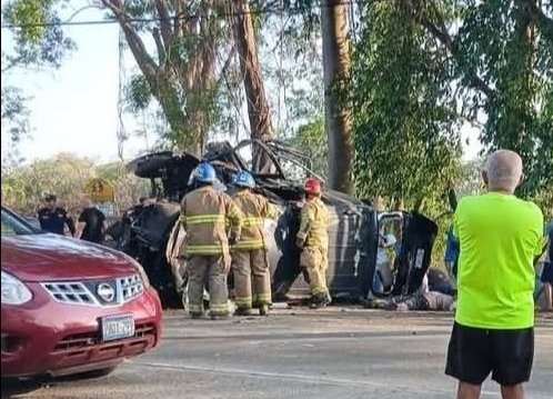 Tragedia en carretera del Litoral deja cinco fallecidos voluntarios de la Cruz Roja Salvadoreña, seccional La Unión 2 dfsfsf