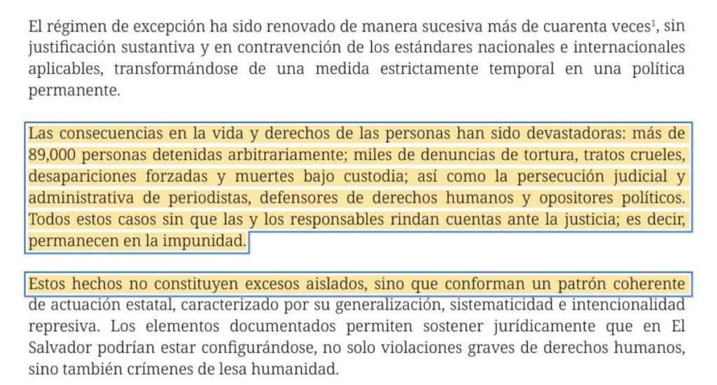 Expertas y Expertos (GIPES) solicitan ante ONU y CIDH liberación de 90 mil personas detenidas bajo el régimen de excepción. 2 sdfsdfdsf 2