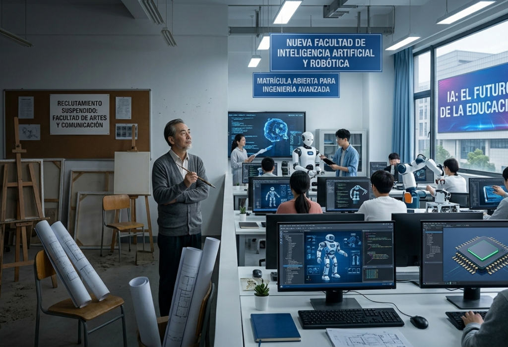 Universidades chinas sustituyen Artes y Comunicación por IA 1 fsdfsfsdf