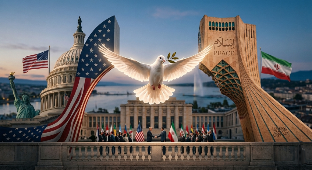 Histórico paso hacia la paz global con el acuerdo entre Estados Unidos e Irán 1 Gemini Generated Image e2iyqle2iyqle2iy