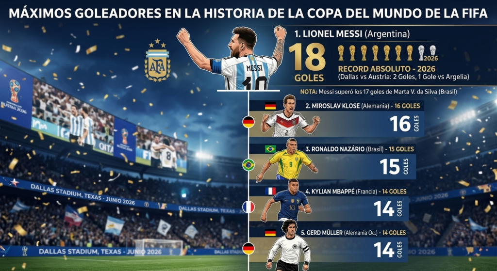 Lionel Messi alcanza la gloria eterna al establecer un nuevo récord histórico de goles en Mundiales 1 Gemini Generated Image h5y5n7h5y5n7h5y5 1