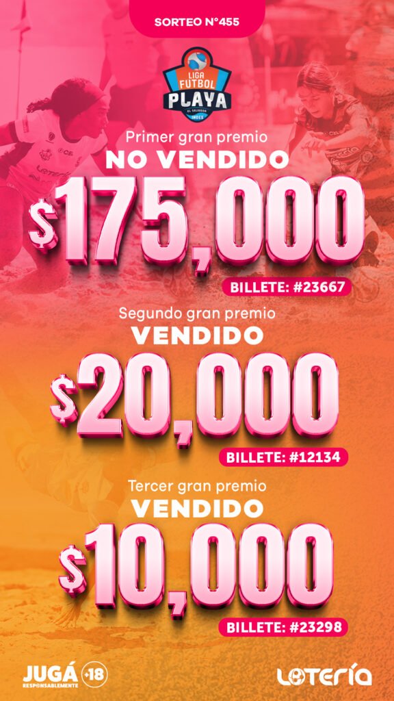 RESUMEN DE SORTEO 455