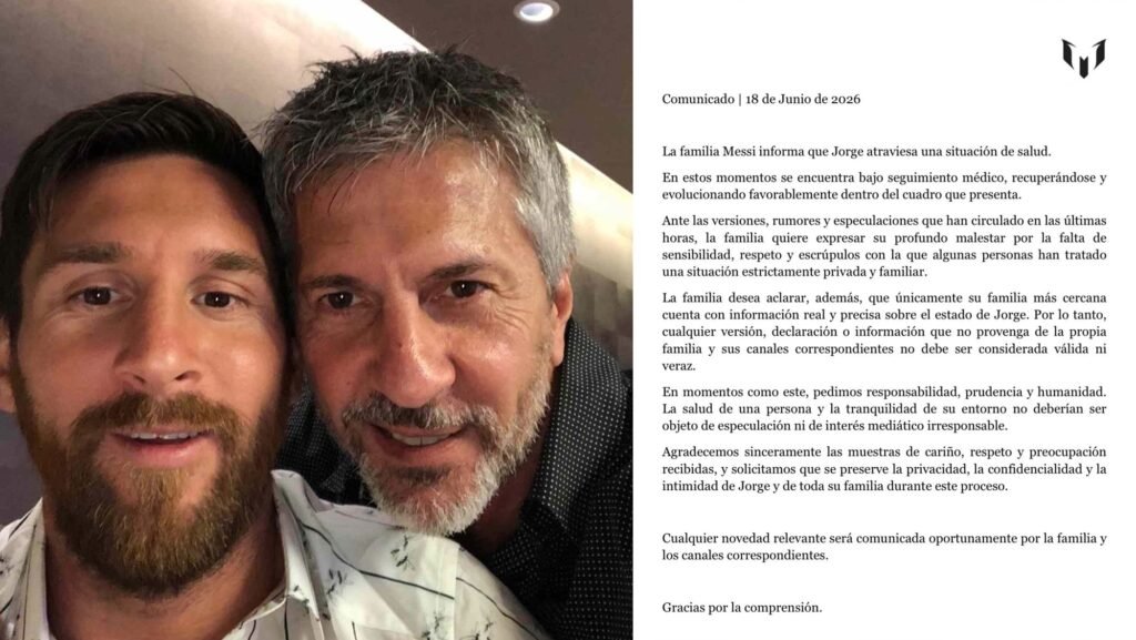 La familia Messi emite un contundente comunicado para frenar rumores sobre la salud de Jorge 1 sdfasdfasd 1