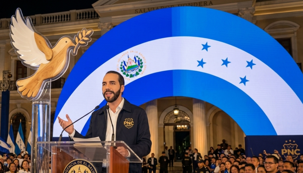 Nayib Bukele reafirma hermandad con Honduras y advierte que la lucha es contra el narcotráfico 1 Gemini Generated Image pxazvepxazvepxaz