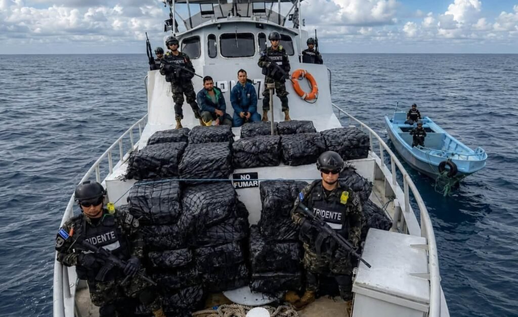 El Salvador ejecuta millonario decomiso de cocaína en aguas del océano Pacífico 1 cats 57
