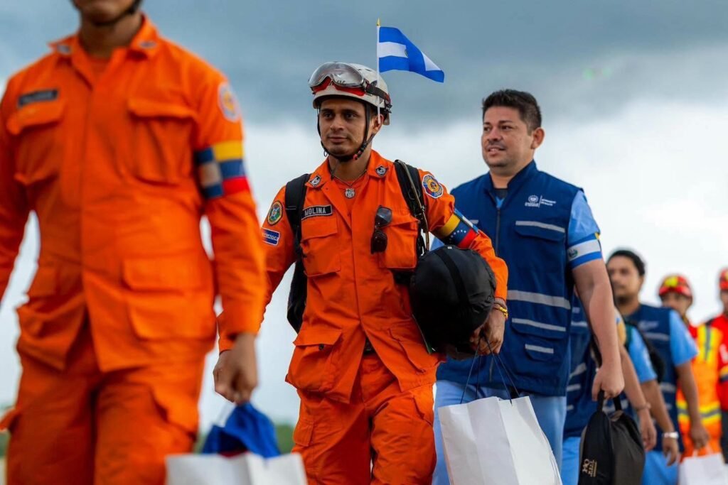 El primer contingente de la misión humanitaria en Venezuela regresa con éxito a El Salvador 1 dfsdfsdf