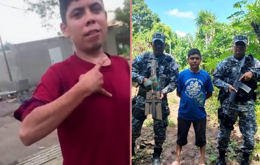 Autoridades capturan a sujeto grabado haciendo señas de pandillas en Santa Ana 1 sdafasdfasdf
