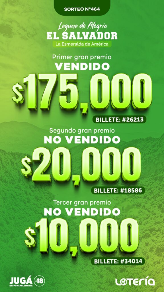 RESUMEN DE SORTEO 464