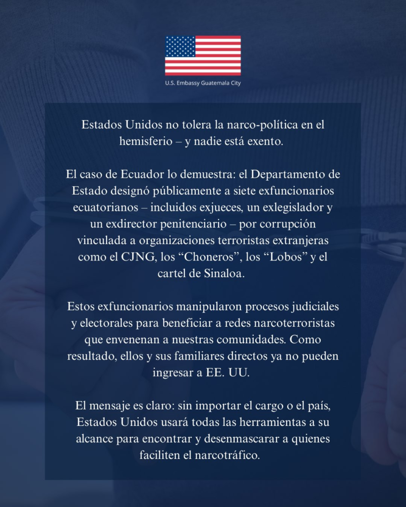 Estados Unidos sanciona a exfuncionarios de Ecuador por corrupción ligada al narcotráfico 2 image 271