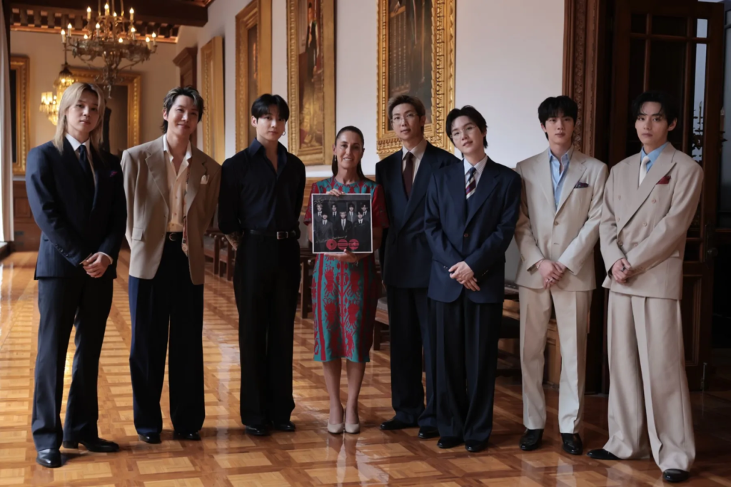 Claudia Sheinbaum y el presidente de Corea del Sur confirman el esperado retorno de BTS a México en 2027 1 image 511